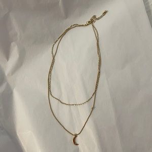 Gold Moon necklace